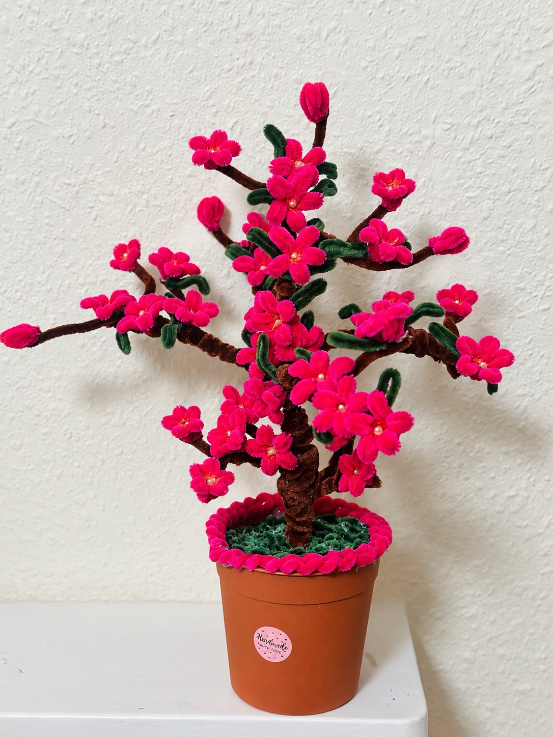 Red blossom tree — handcrafted flower arrangement