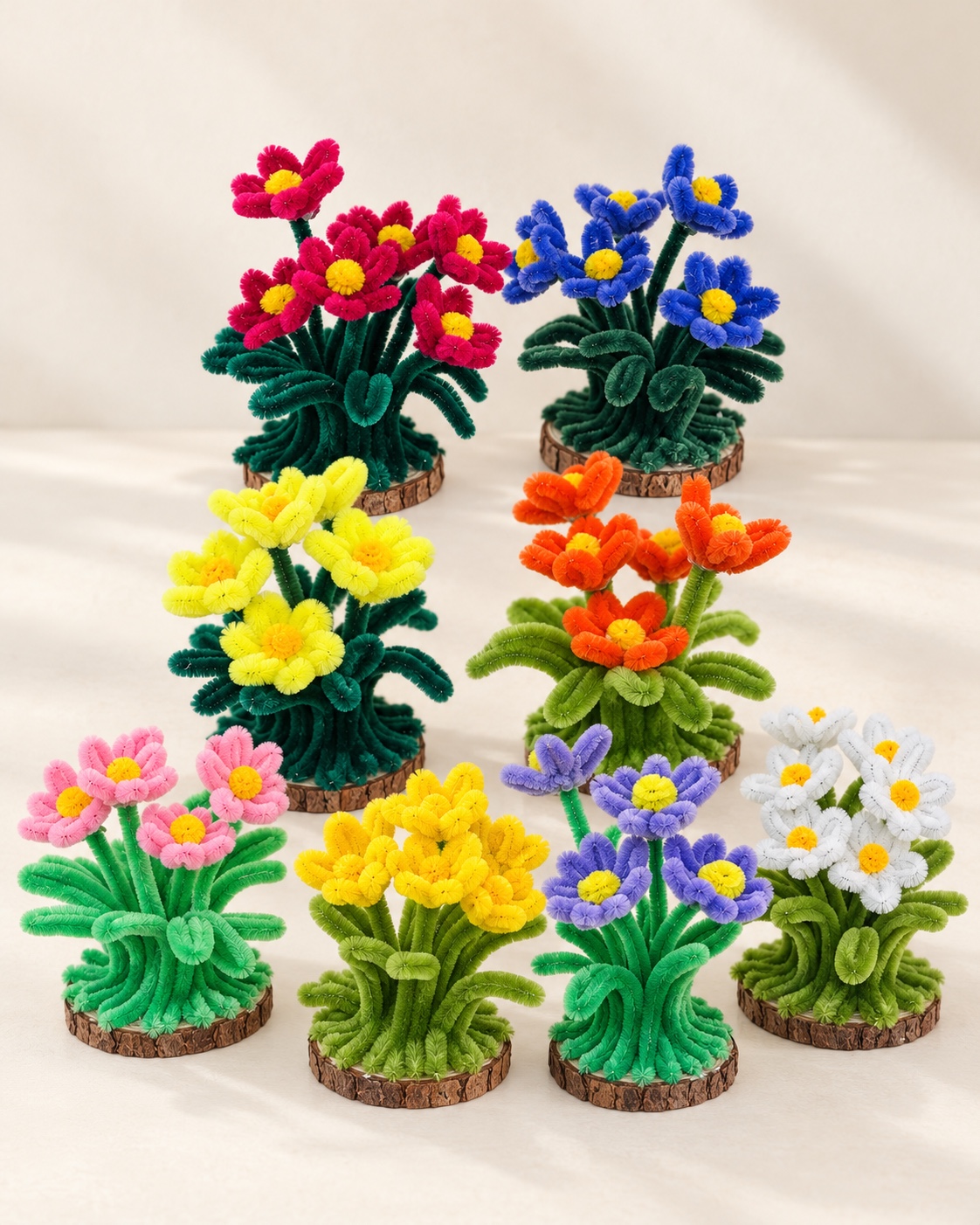 A collection of colourful gardens — handcrafted flower collection